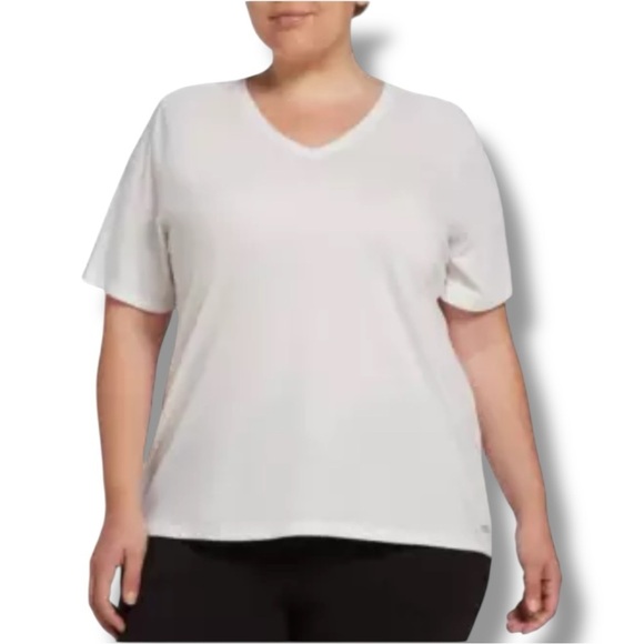 DSG Tops - DSG Women's Core Cotton Jersey V-Neck T-Shirt 1X White